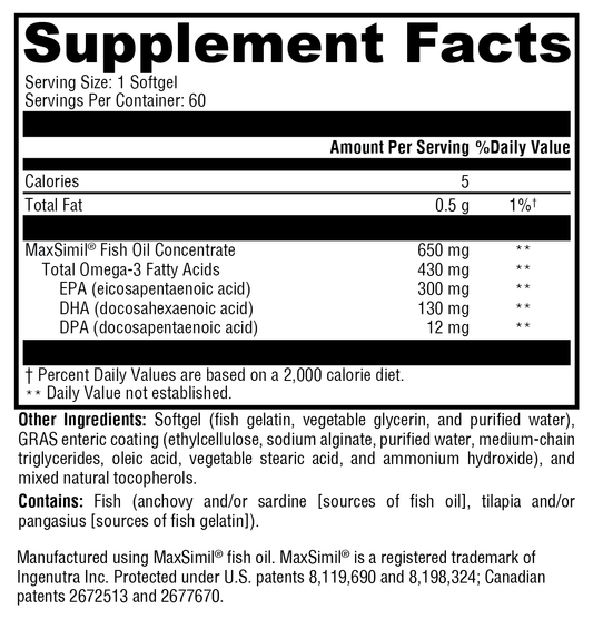 Omega MonoPure® 650 EC 60 Softgels